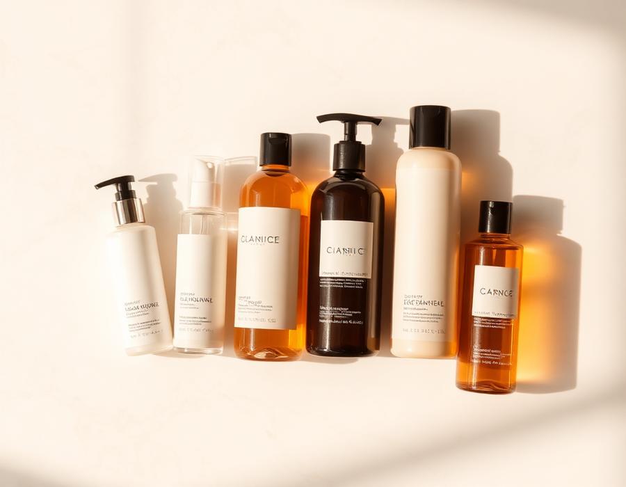 Produtos de cuidado capilar vendidos no salão